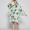 Hoodie Oversized Hugger - Cute Teddy Bear Print