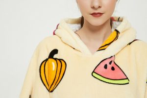 Hoodie Oversized Hugger - Fruit & Veggies