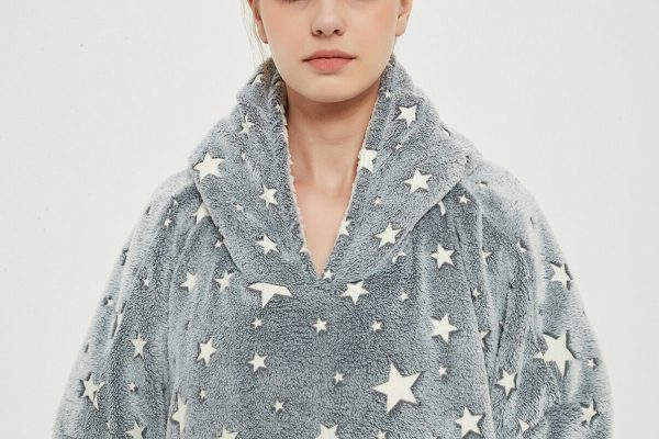 Hoodie Oversized Hugger - Glow in the Dark Stars