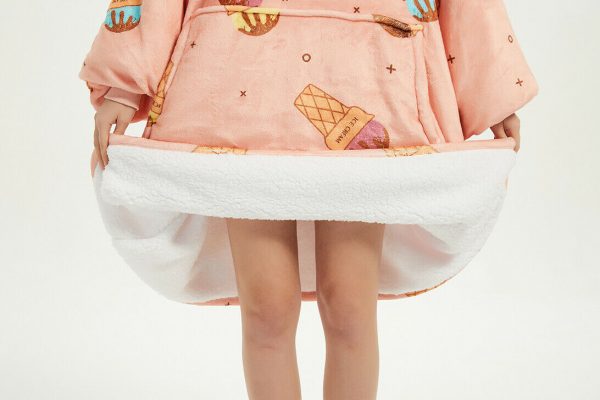 Hoodie Oversized Hugger - Ice Cream