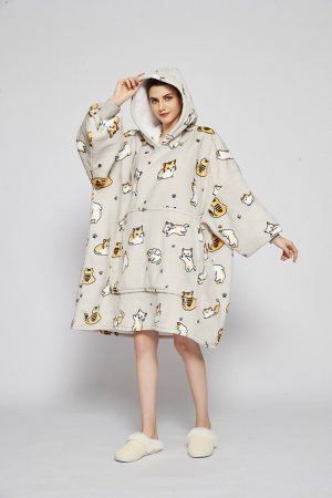 Hoodie Oversized Hugger - Kitty Cat