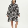 Hoodie Oversized Hugger - Zebra Print